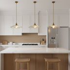 Florin Ribbed Glass Pendant Light - view 06