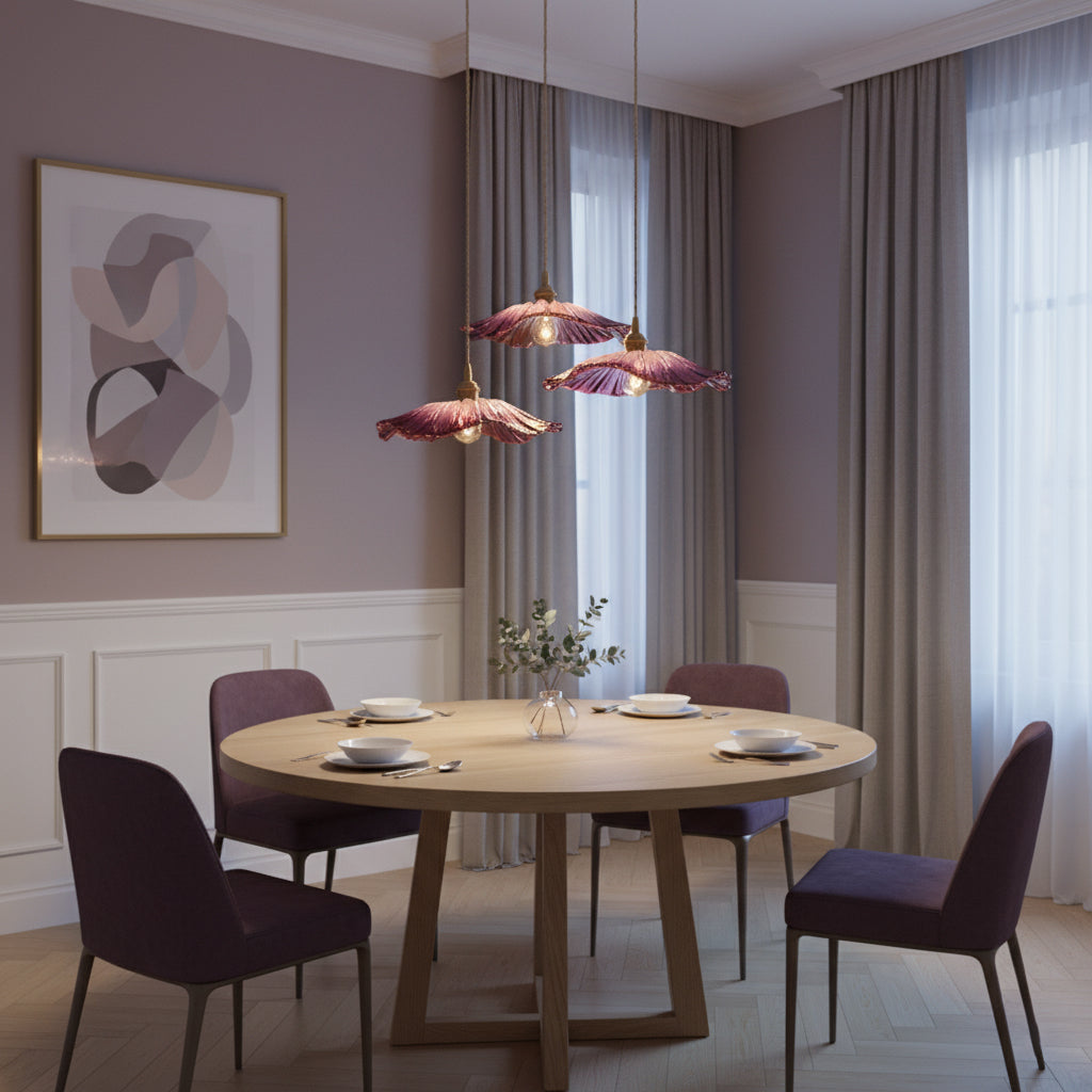 Florin Ribbed Glass Pendant Light - view 07