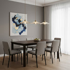 Florin Ribbed Glass Pendant Light - view 09