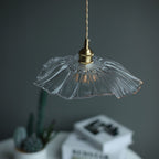 Florin Ribbed Glass Pendant Light - view 14