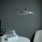 Florin Ribbed Glass Pendant Light - view 16