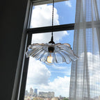 Florin Ribbed Glass Pendant Light - view 18