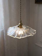 Florin Ribbed Glass Pendant Light - view 25
