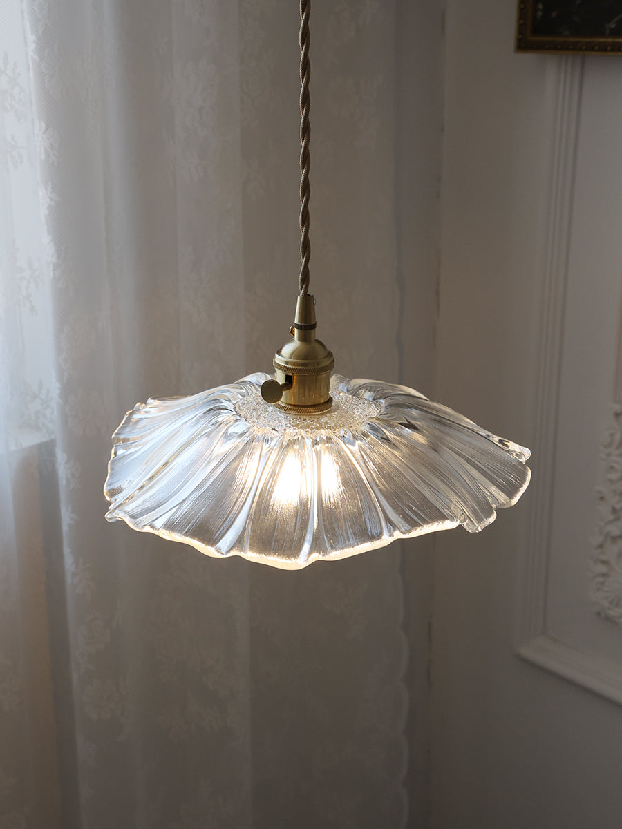 Florin Ribbed Glass Pendant Light - view 25