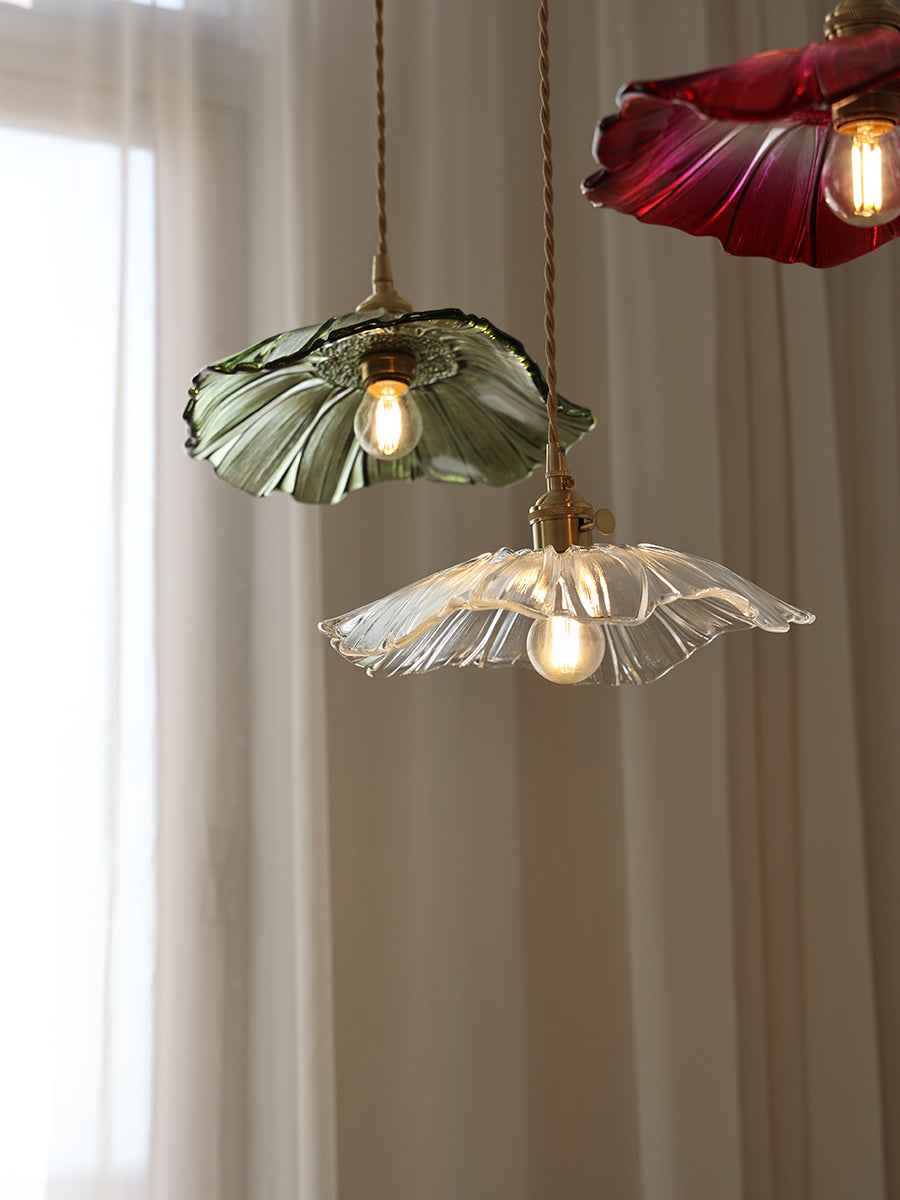 Florin Ribbed Glass Pendant Light - view 27