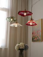 Florin Ribbed Glass Pendant Light - view 30