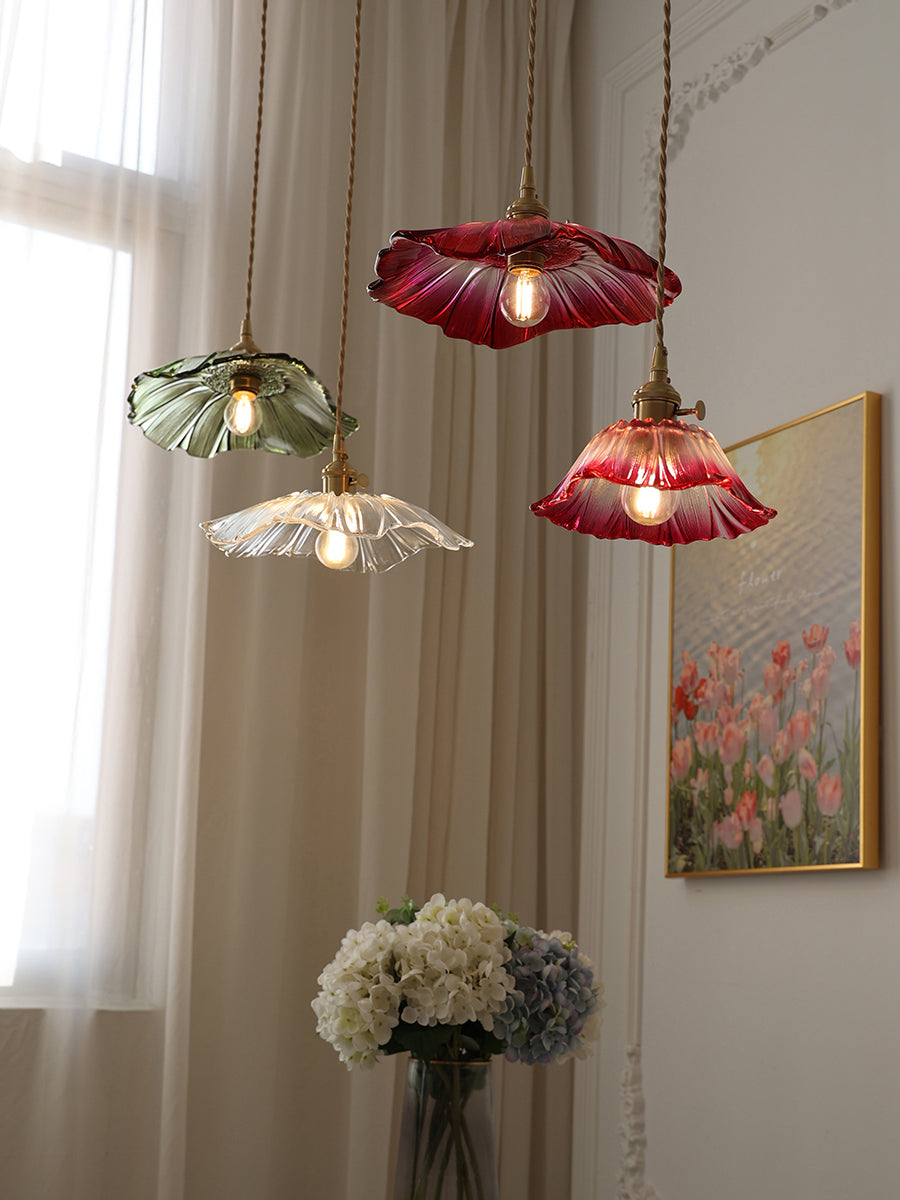 Florin Ribbed Glass Pendant Light - view 30