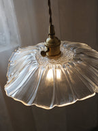 Florin Ribbed Glass Pendant Light - view 32