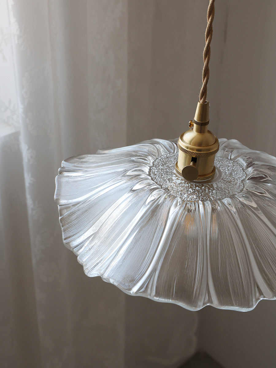 Florin Ribbed Glass Pendant Light - view 33
