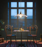 Florin Ribbed Glass Pendant Light - view 35