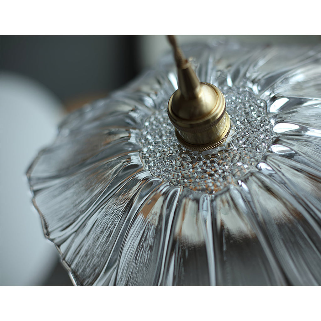 Florin Ribbed Glass Pendant Light - view 38