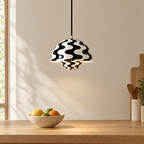 Flowerpot Mini Pendant Light in Black and White