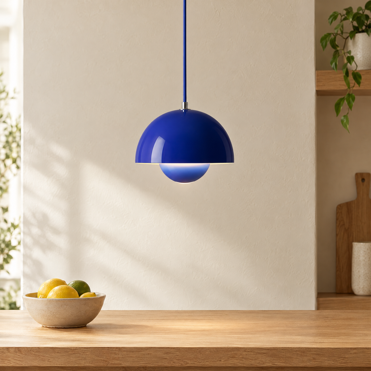Flowerpot Mini Pendant Light in Klein Blue