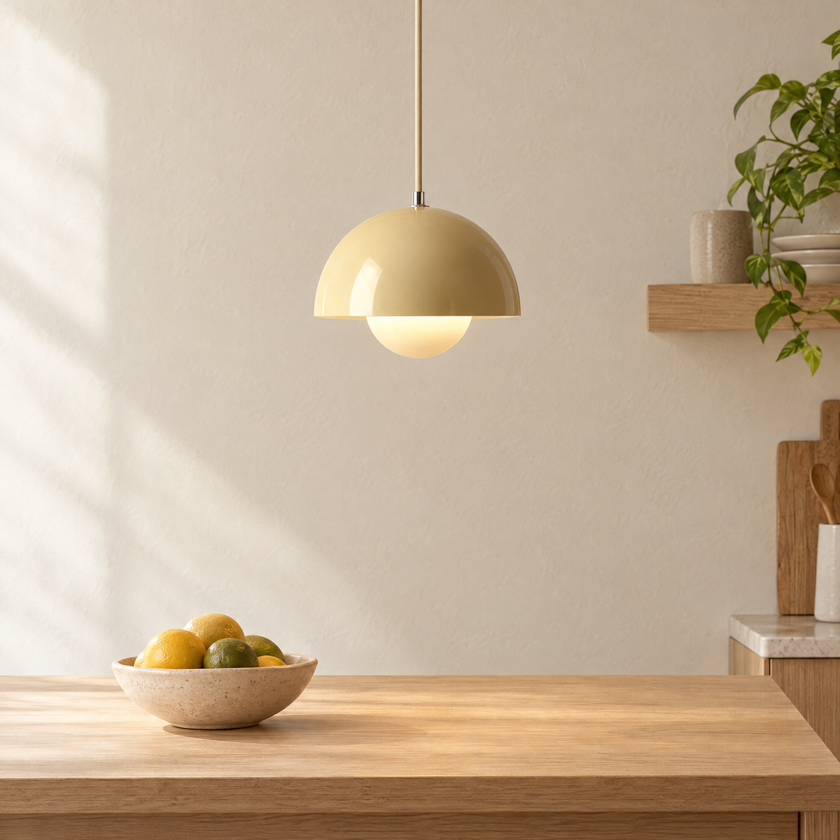 Flowerpot Mini Pendant Light in Light Sand