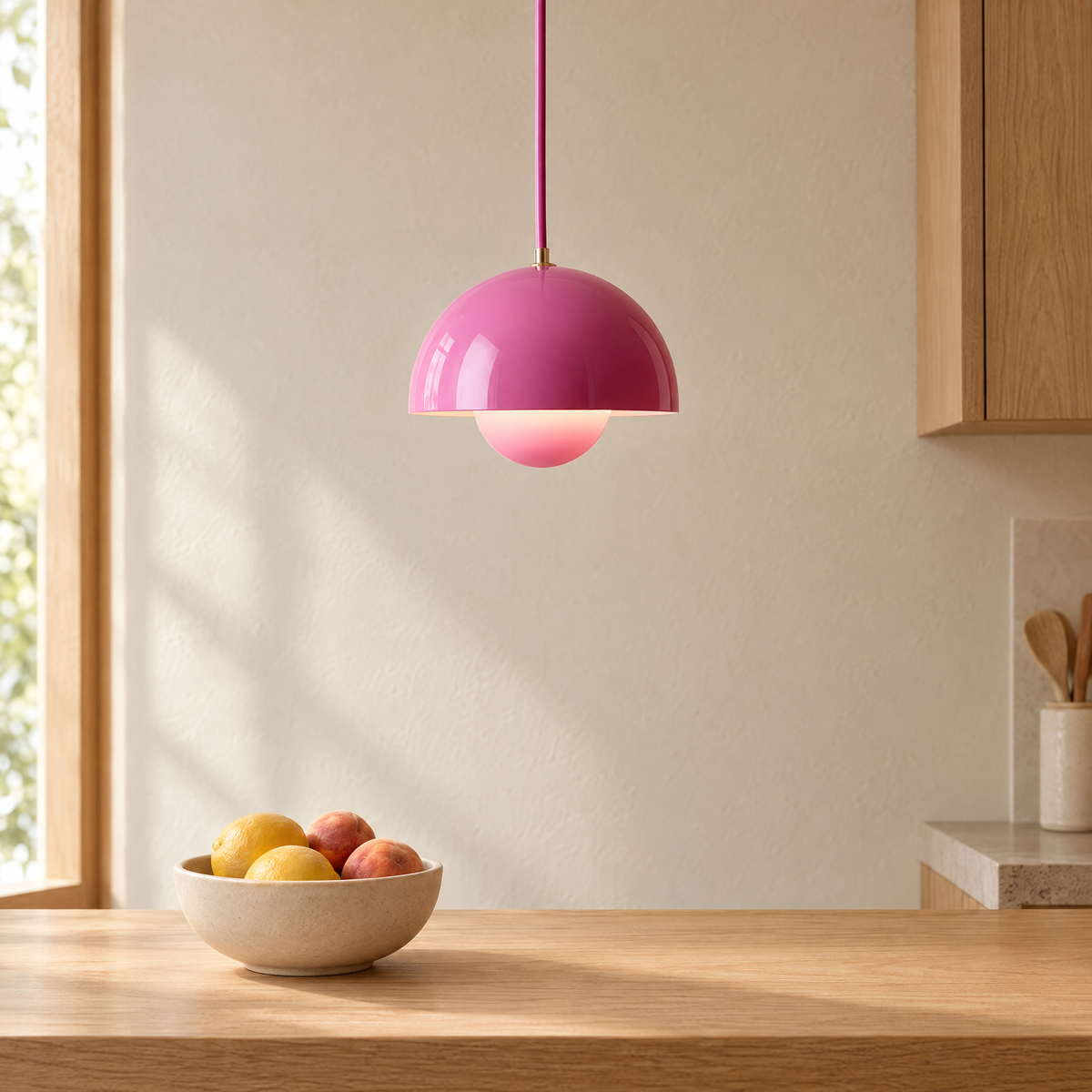 Flowerpot Mini Pendant Light in Sakura Pink