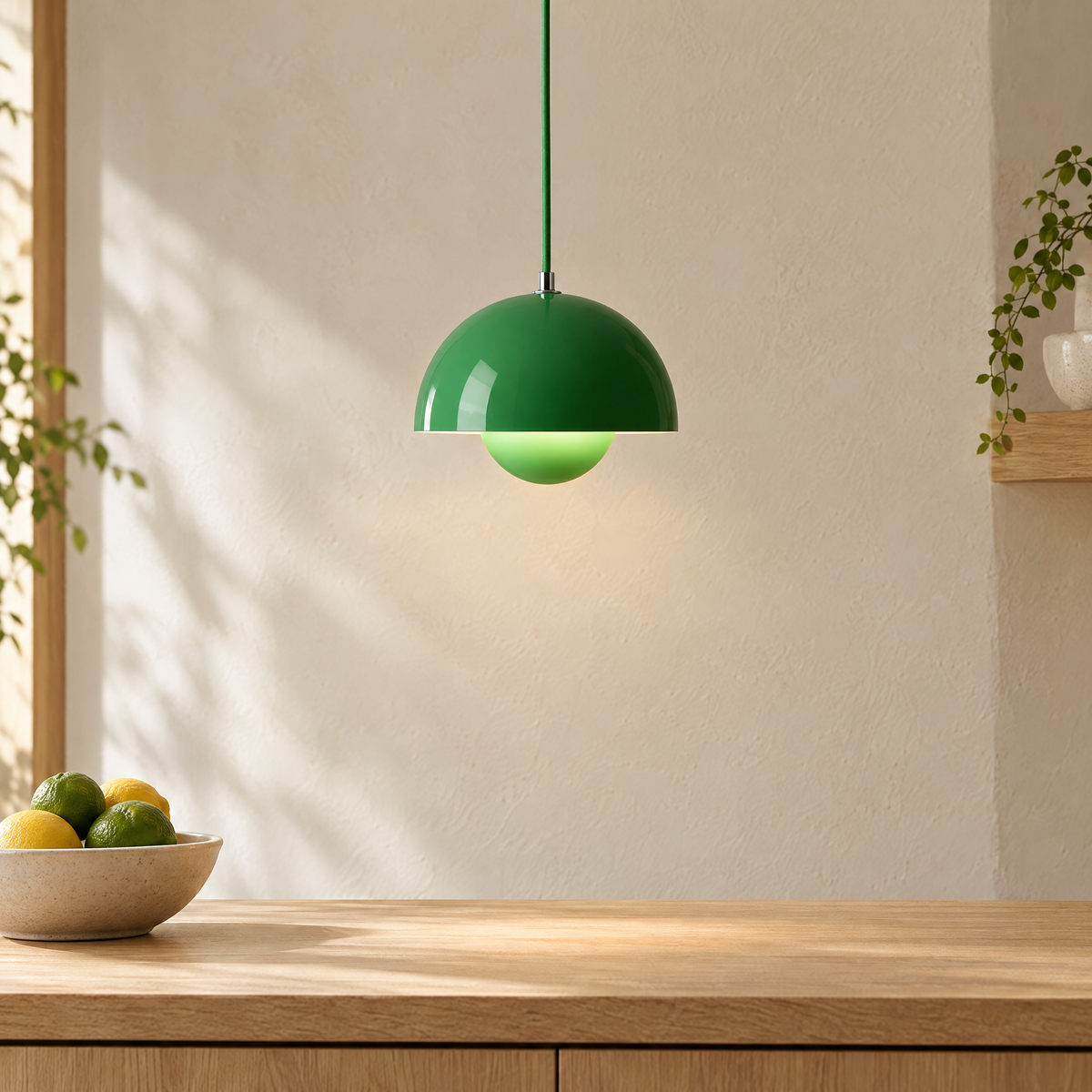 Flowerpot Mini Pendant Light in Signal Green