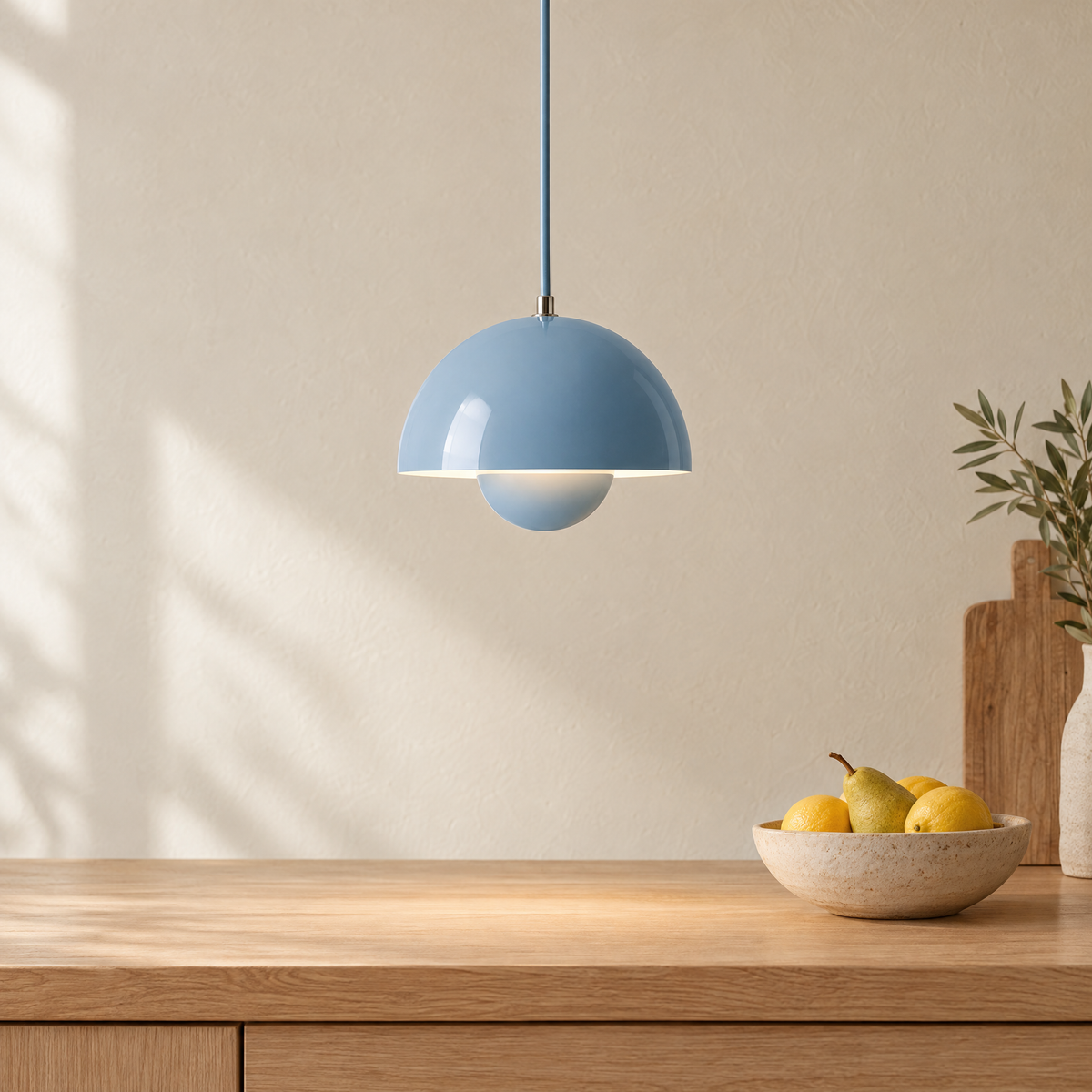 Flowerpot Mini Pendant Light in Sky Blue