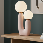 Modern Glass Shade Table Lamp - view 01