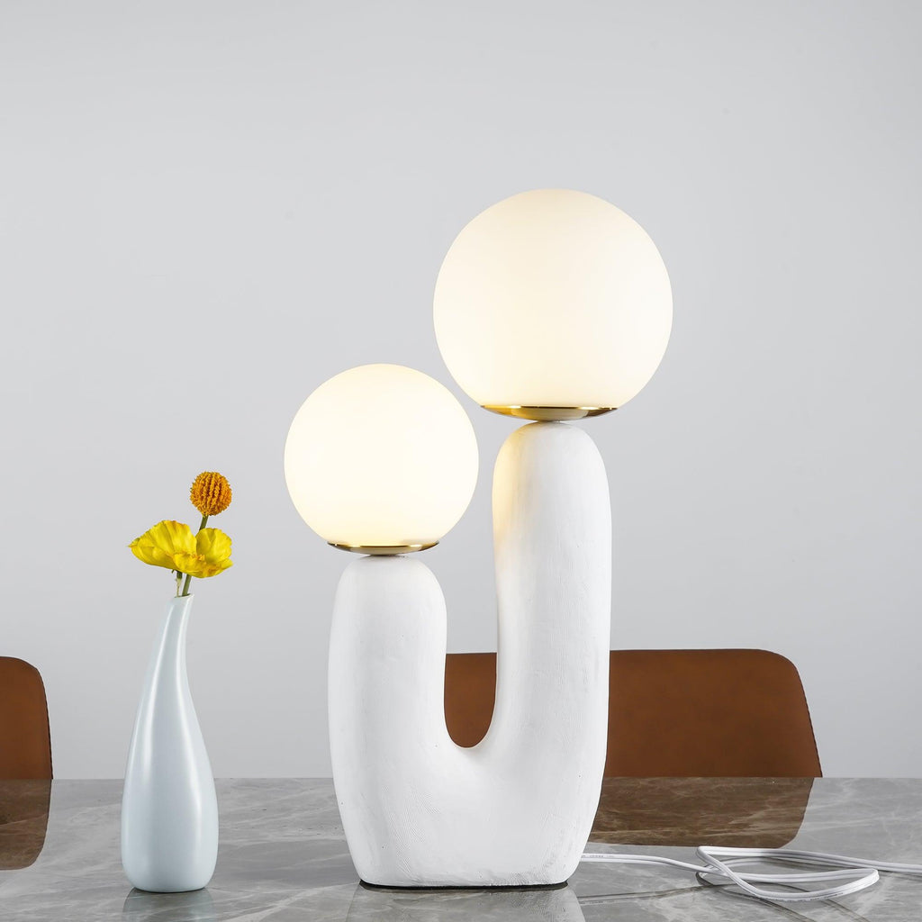 Modern Glass Shade Table Lamp - view 08
