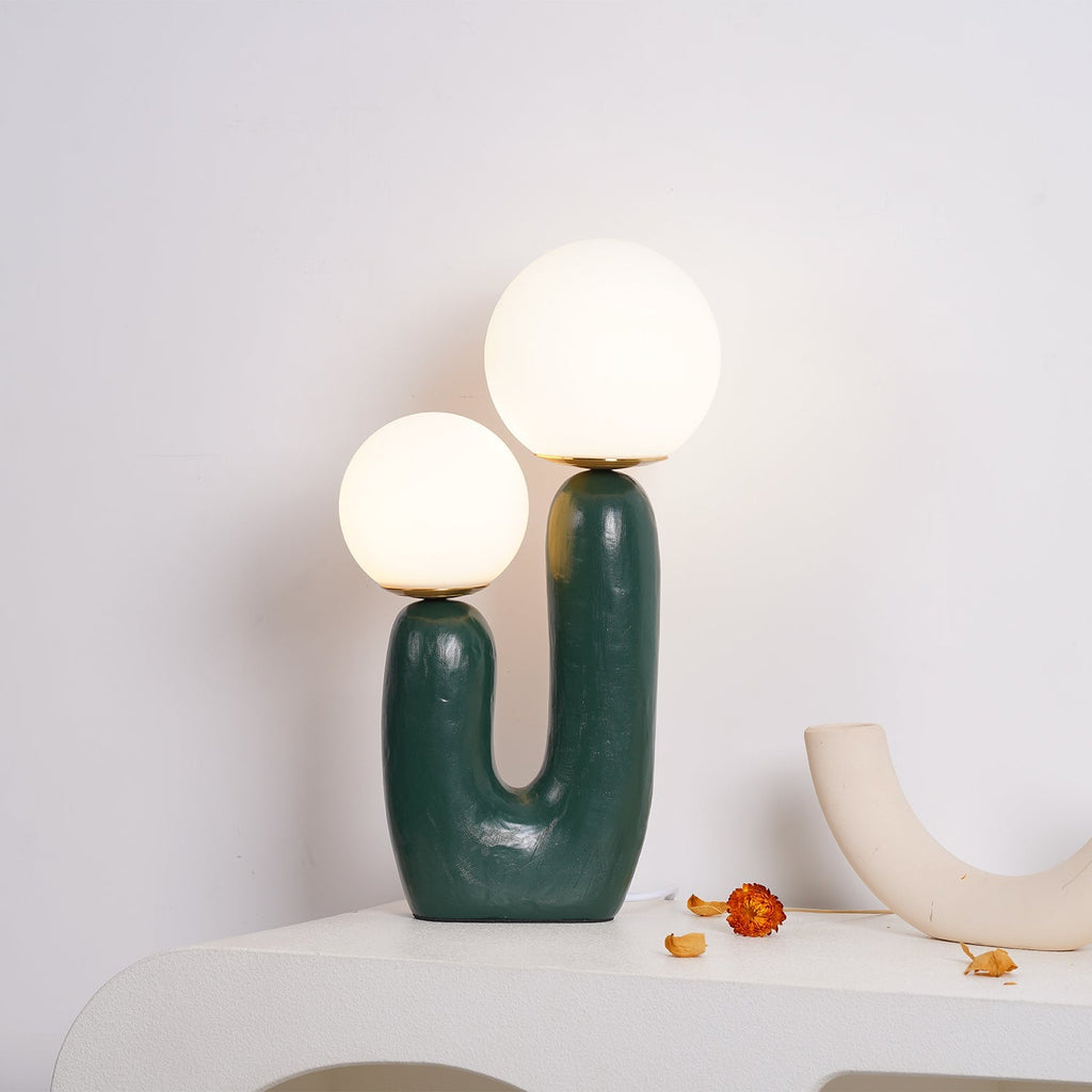 Modern Glass Shade Table Lamp - view 09
