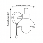 Globe Macaron Wall Sconce - view 02