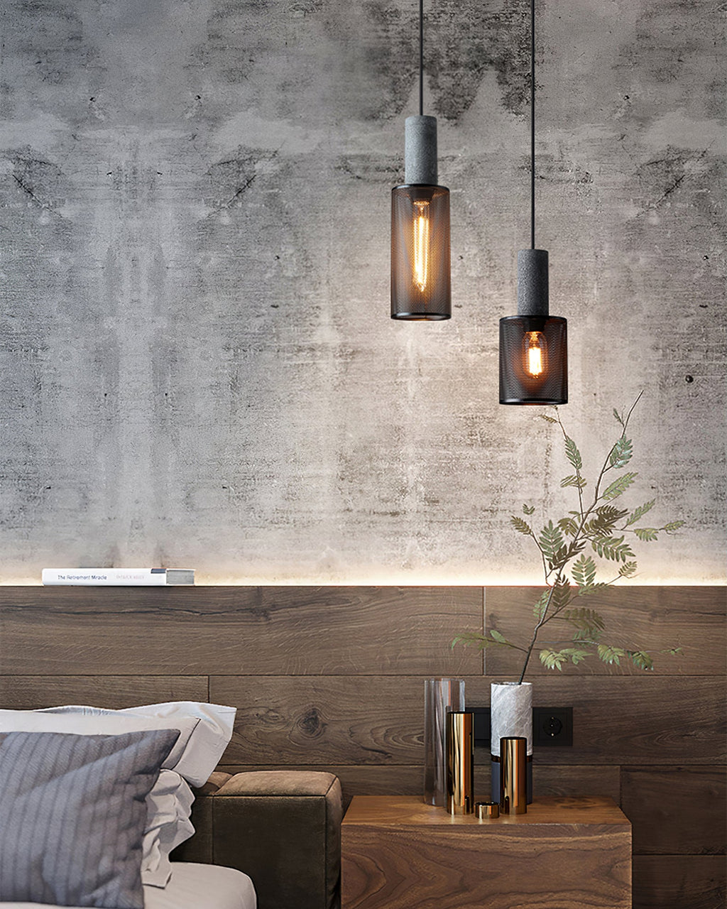 Grano Concrete Pendant Light - view 09
