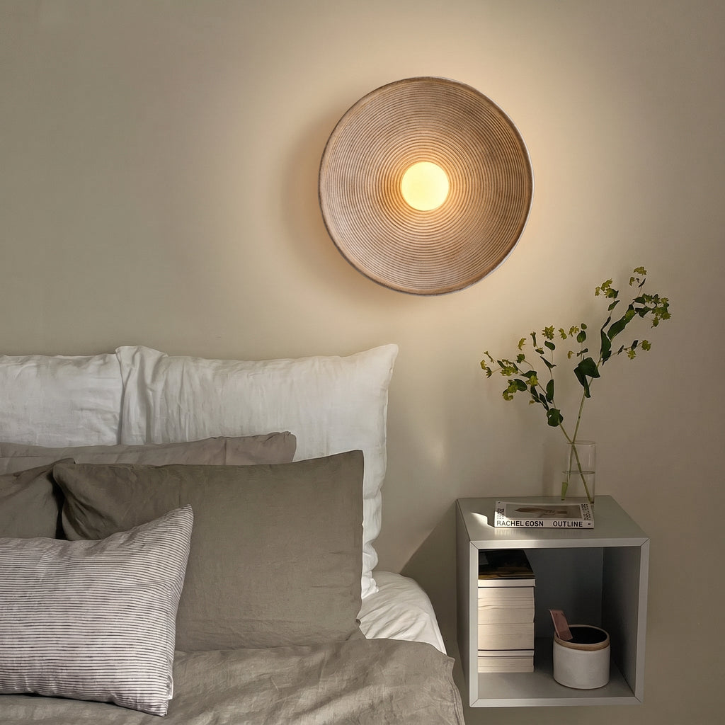 Japanese Wood Finish Wall Light - view 02
