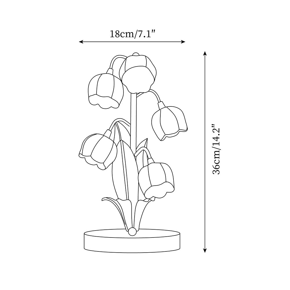 Lilura Orchid Table Lamp - view 09