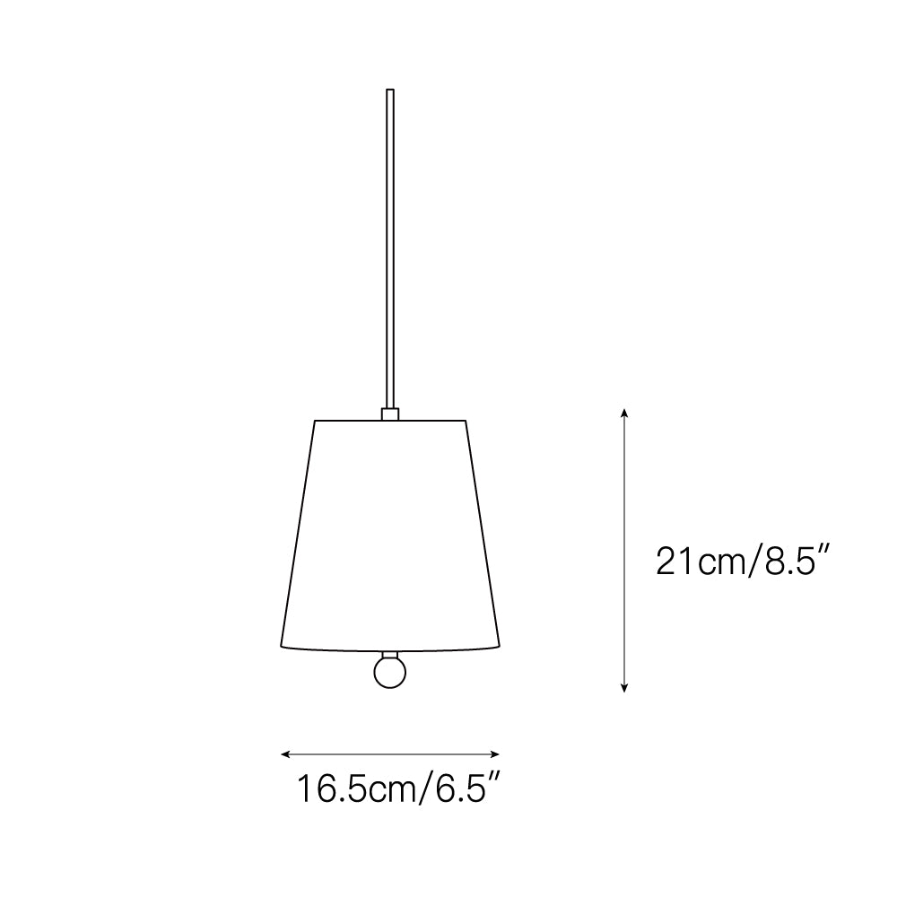 Linet Linen Shade Pendant Light - view 04