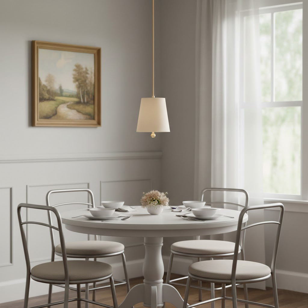 Linet Linen Shade Pendant Light - view 08