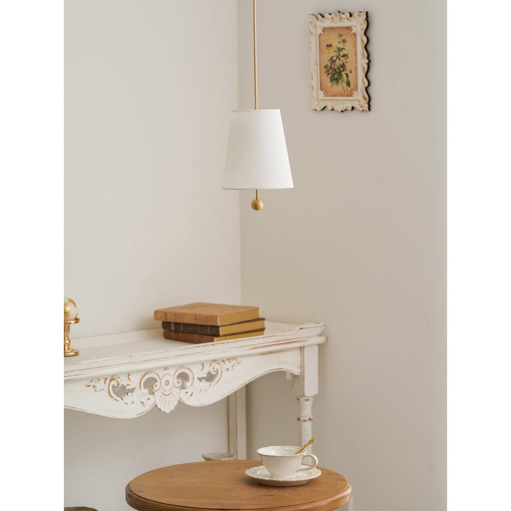 Linet Linen Shade Pendant Light - view 19