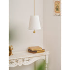 Linet Linen Shade Pendant Light - view 25