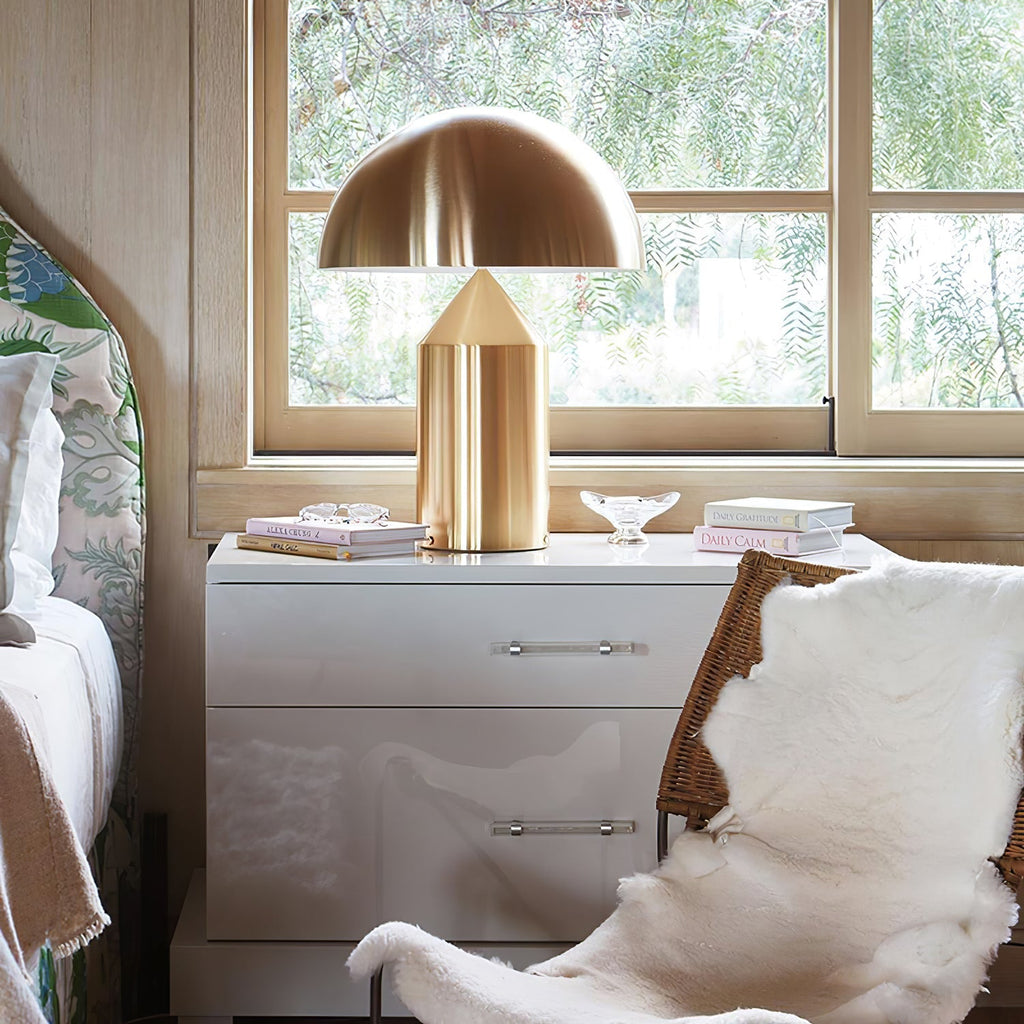 Brass Mushroom Dome Table Lamp - view 04