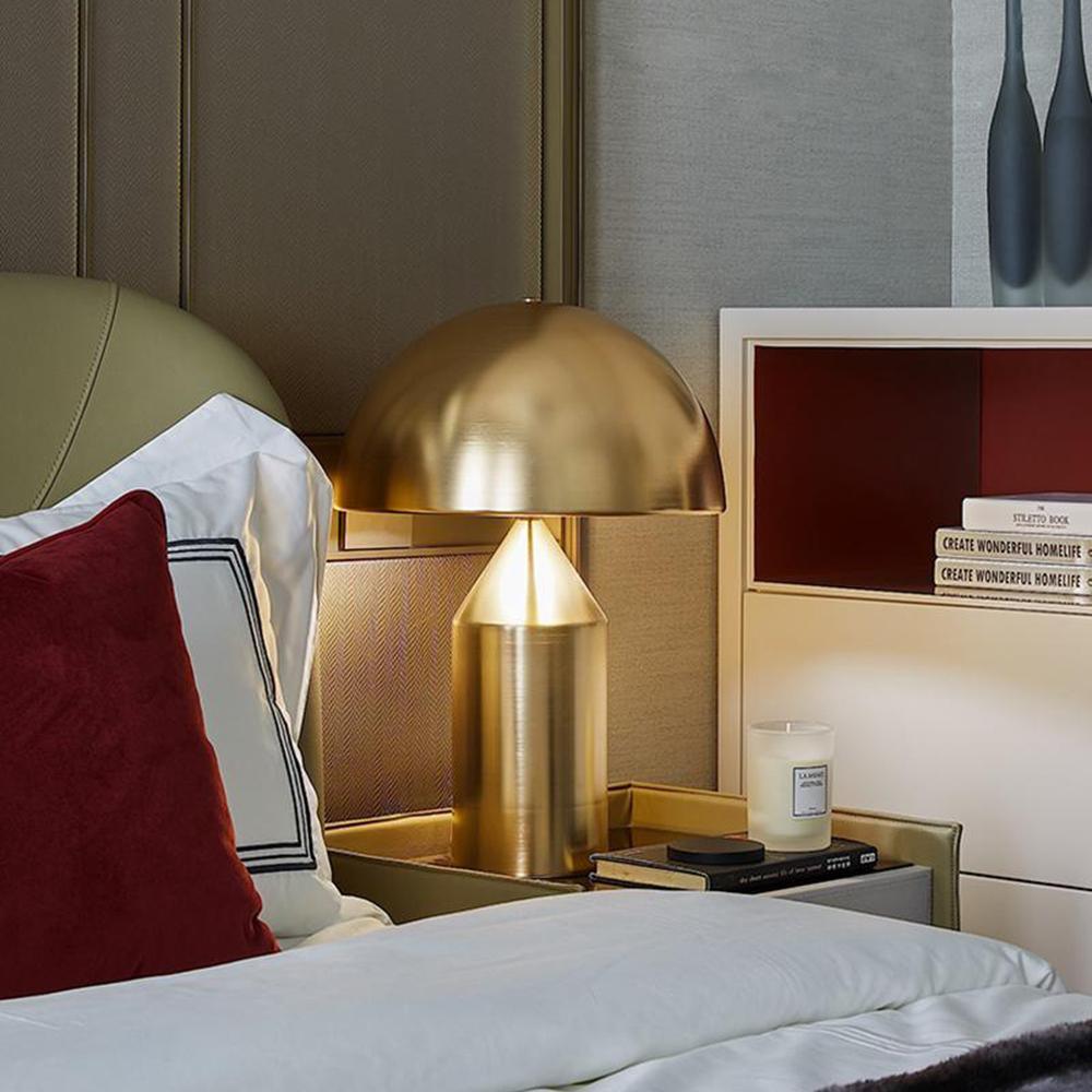 Brass Mushroom Dome Table Lamp - view 06