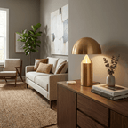 Brass Mushroom Dome Table Lamp - view 07