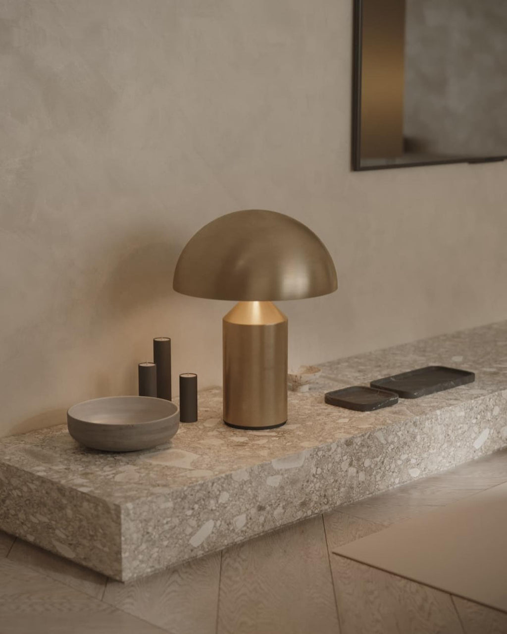 Brass Mushroom Dome Table Lamp - view 09