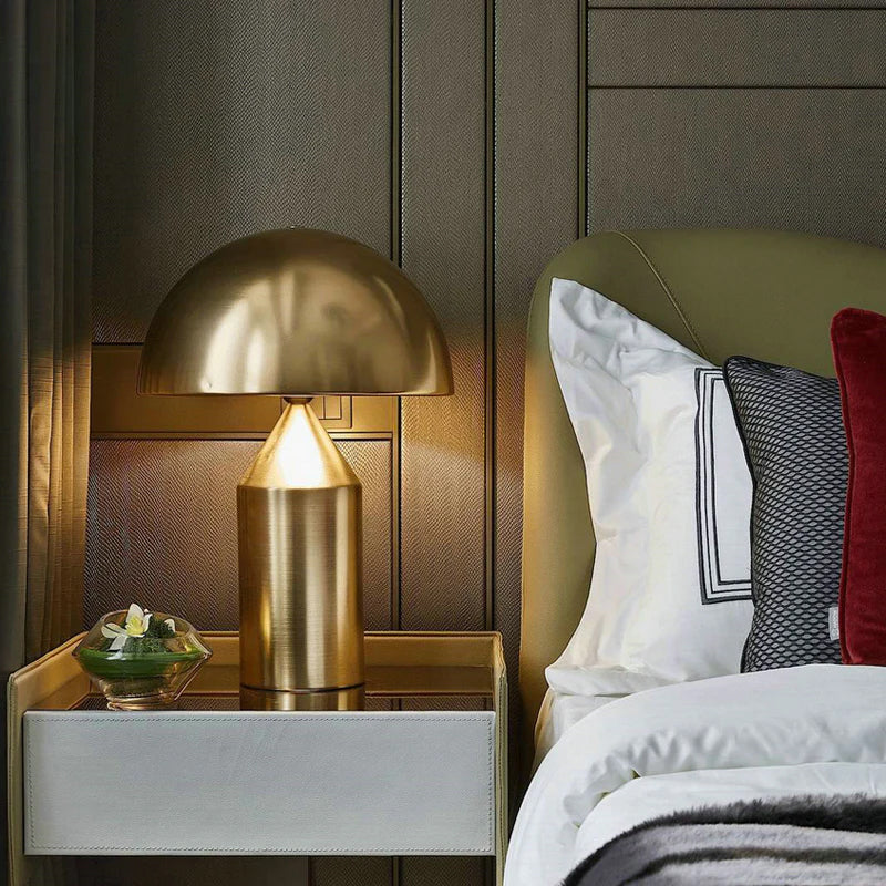 Brass Mushroom Dome Table Lamp - view 10
