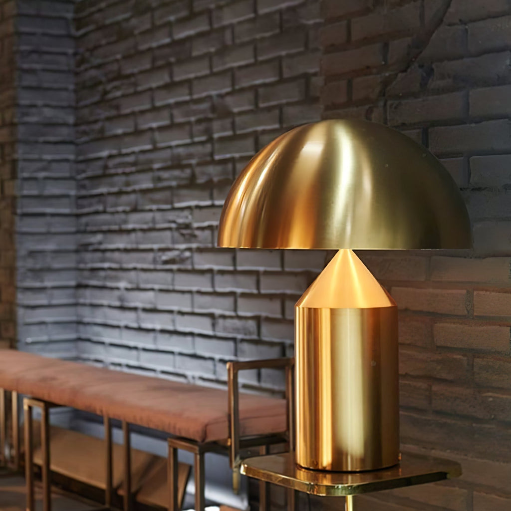 Brass Mushroom Dome Table Lamp - view 16