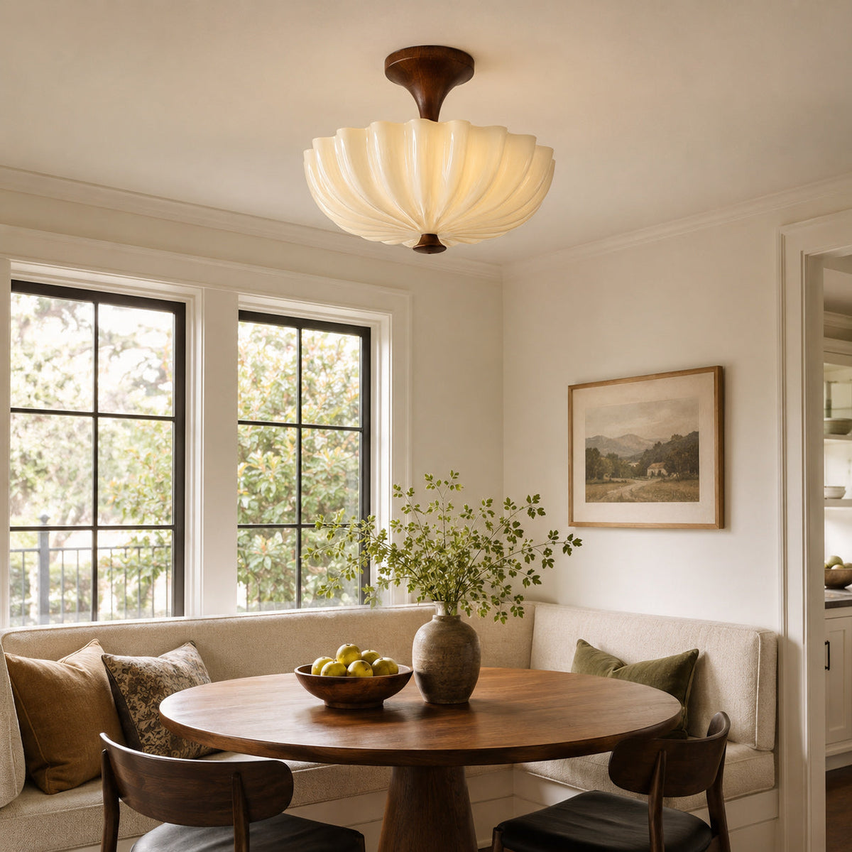 Nerida Scalloped Ceiling Light - view 04