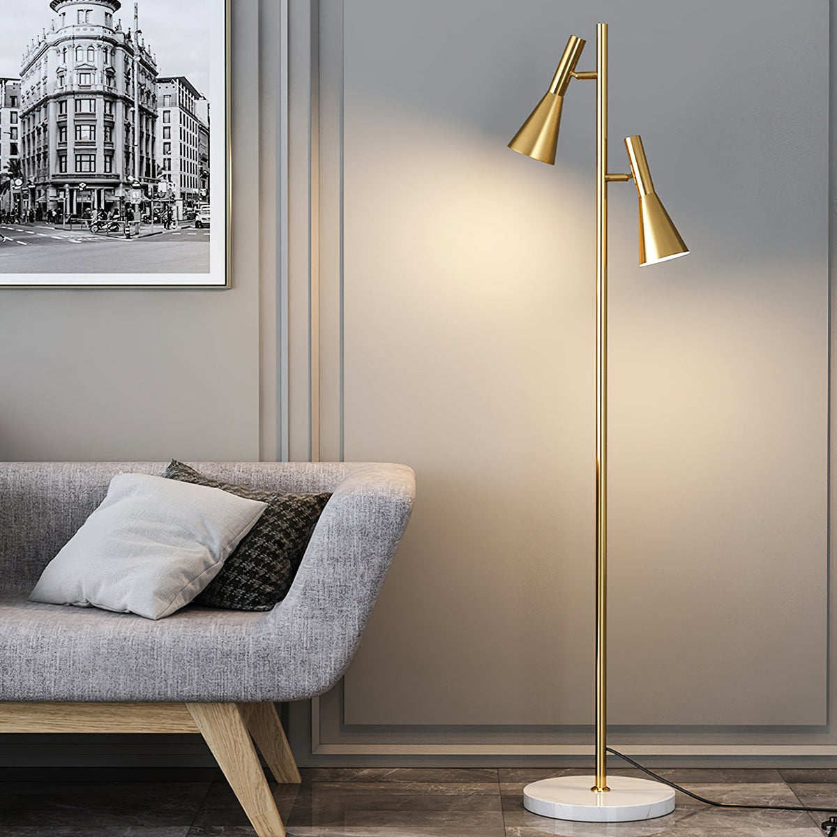 Orlo Nordic Marble Floor Lamp - view 04