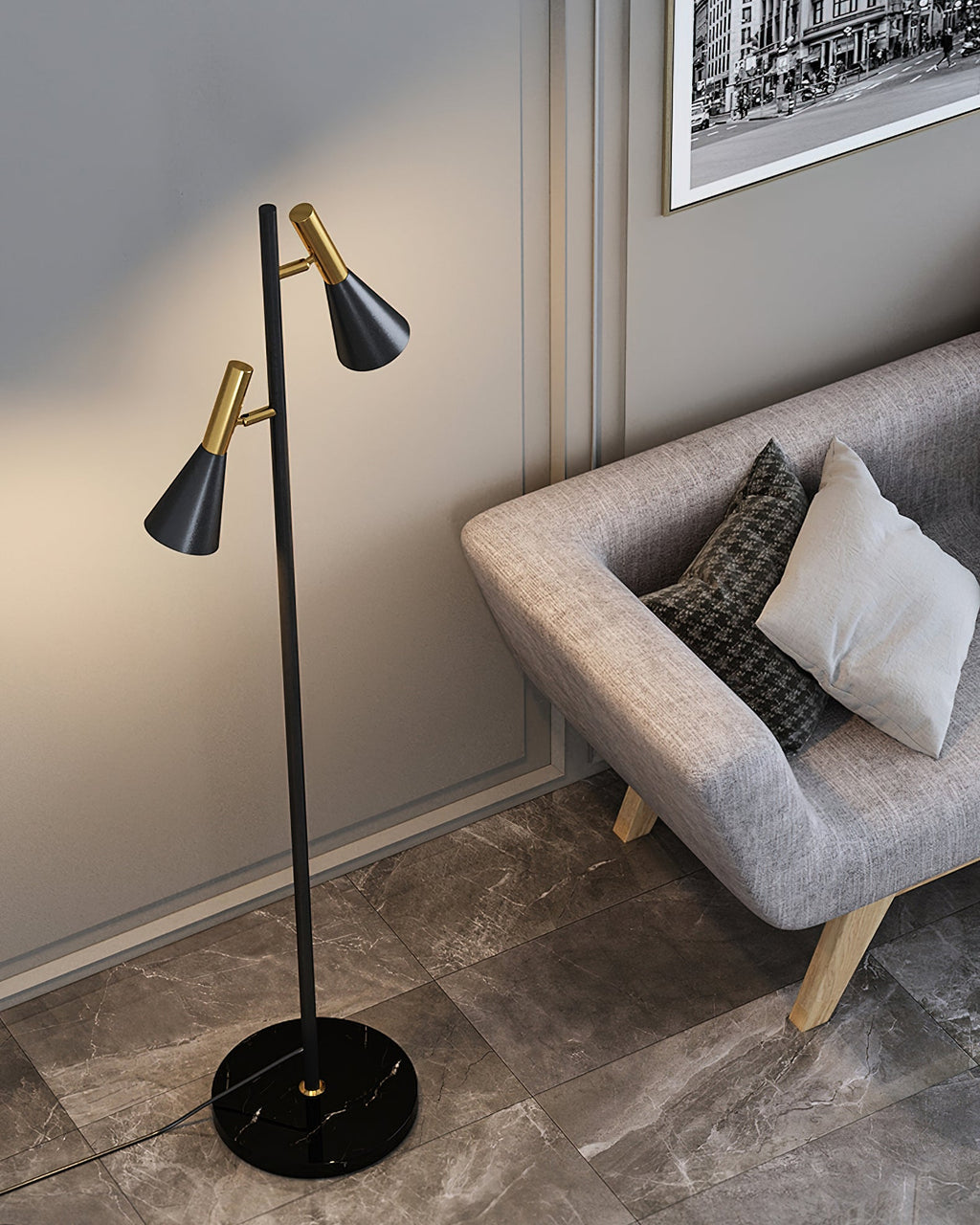 Orlo Nordic Marble Floor Lamp - view 05