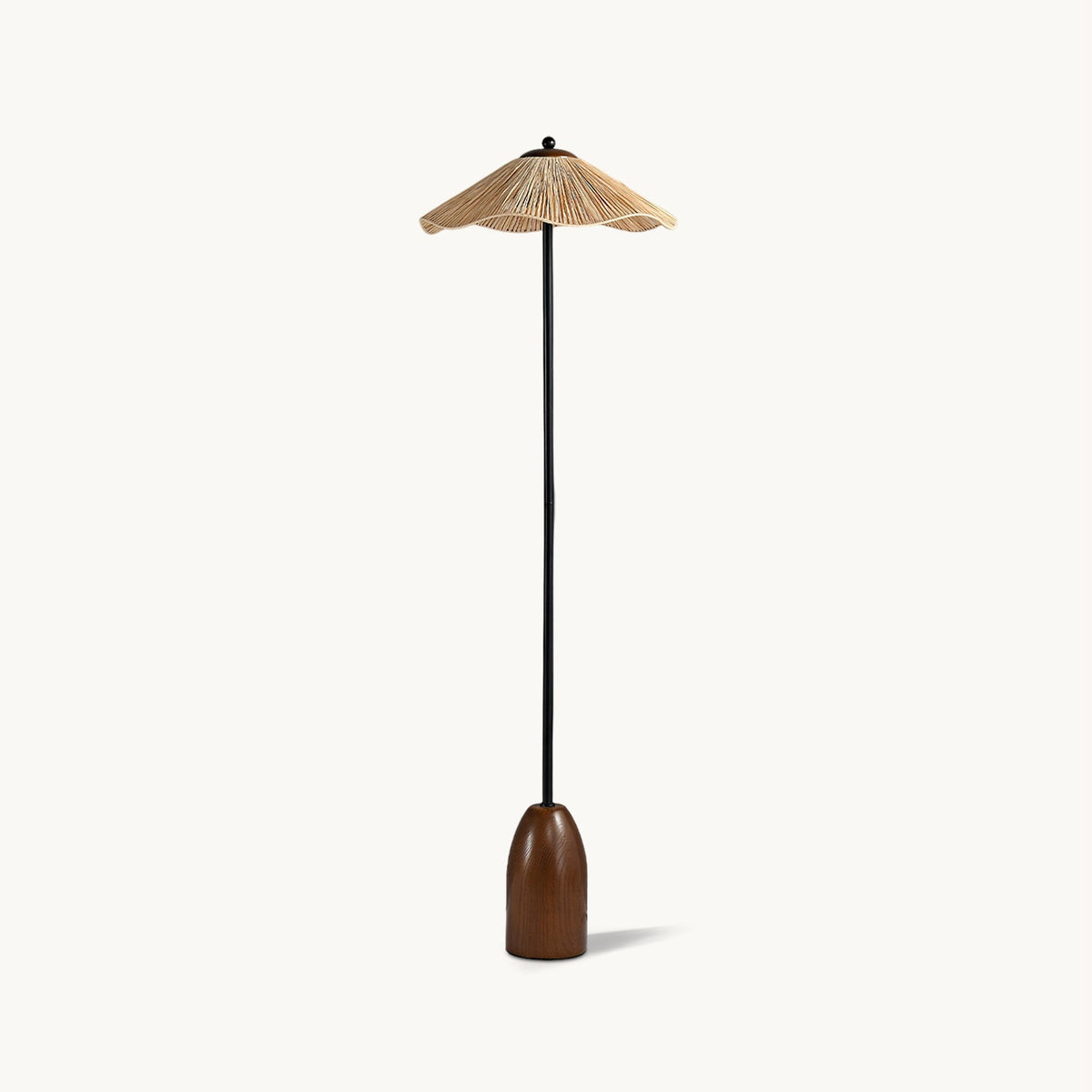 Raffa Raffia Shade Floor Lamp - view 02