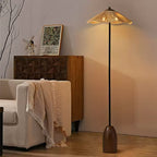 Raffa Raffia Shade Floor Lamp - view 07