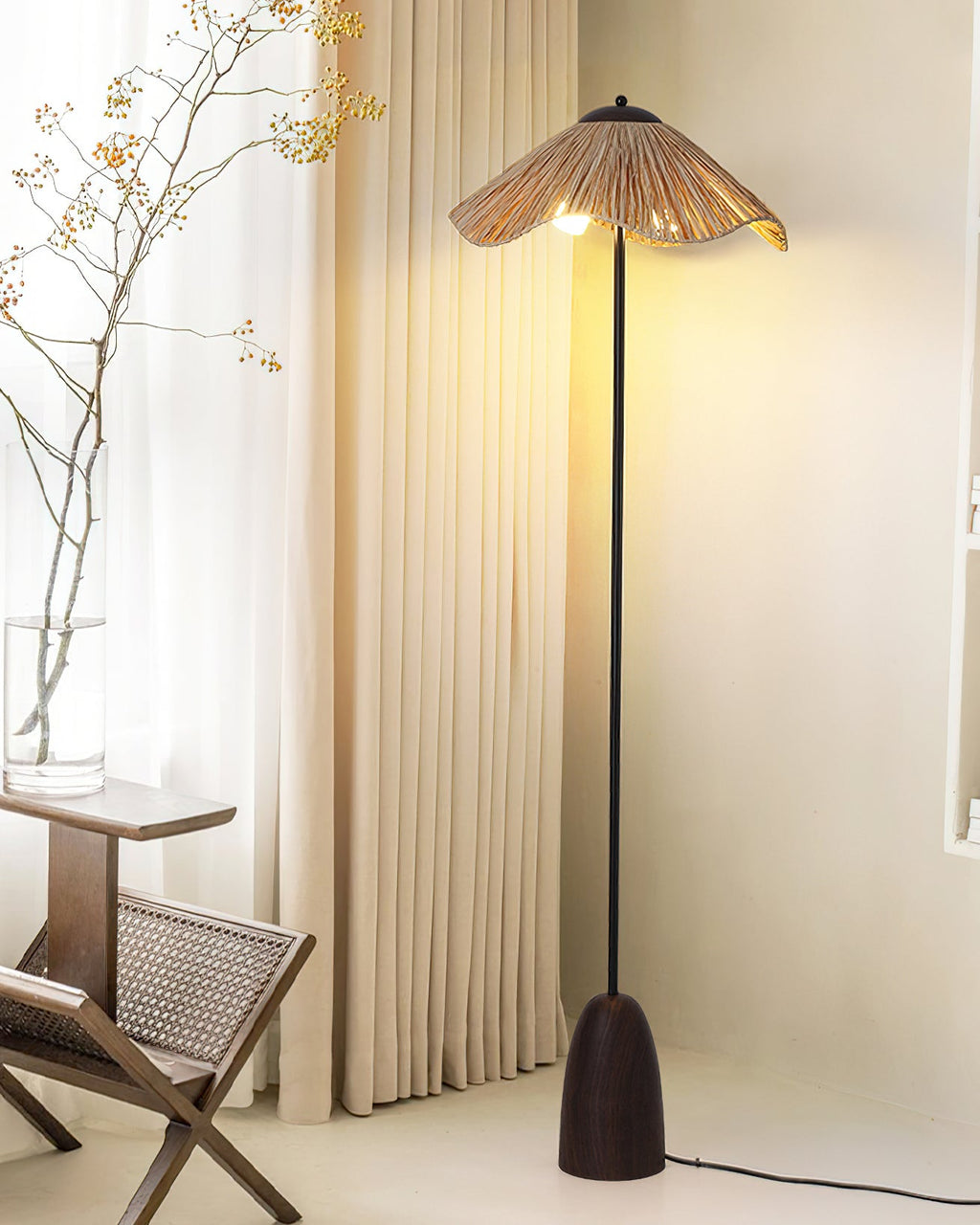 Raffa Raffia Shade Floor Lamp - view 16