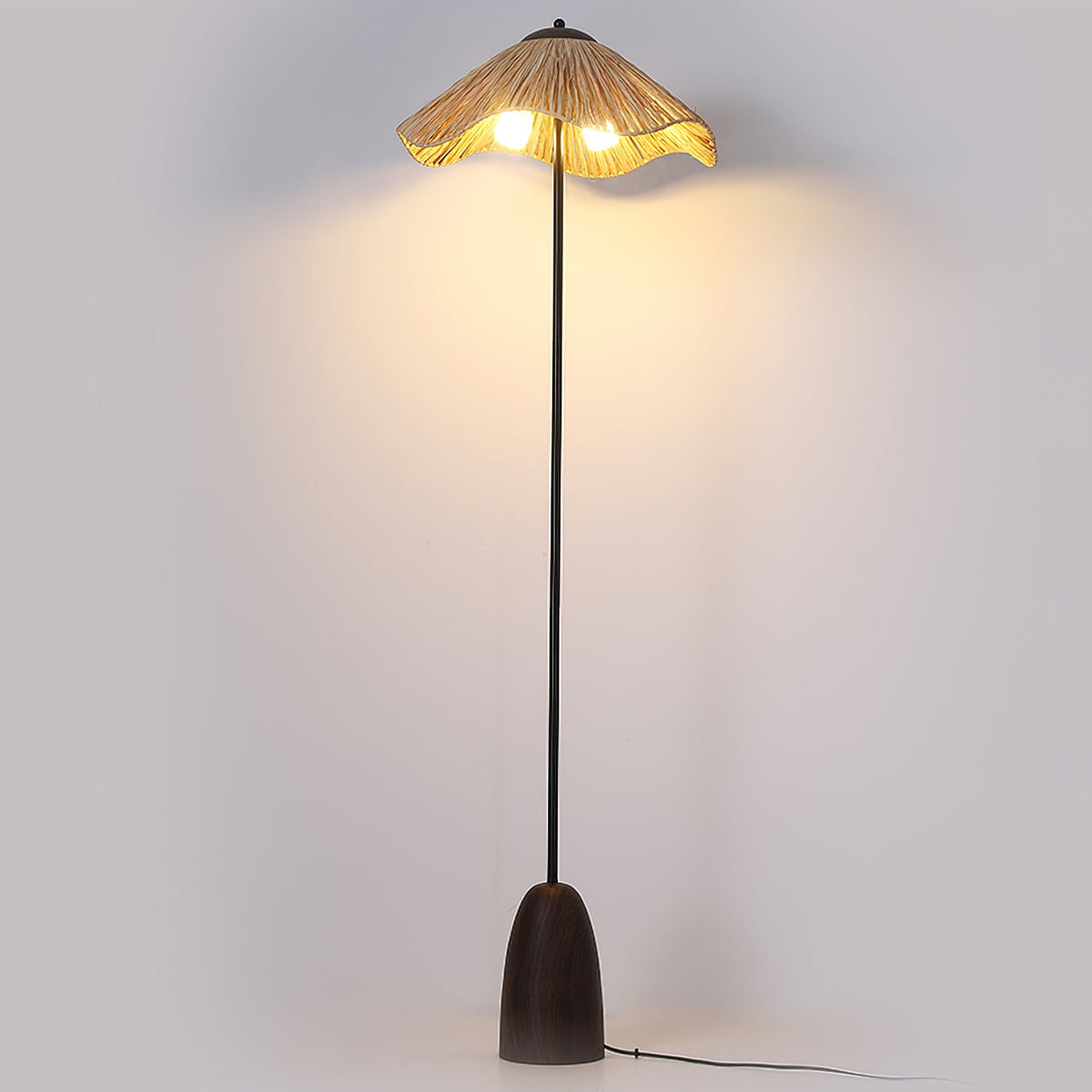 Raffa Raffia Shade Floor Lamp - view 26