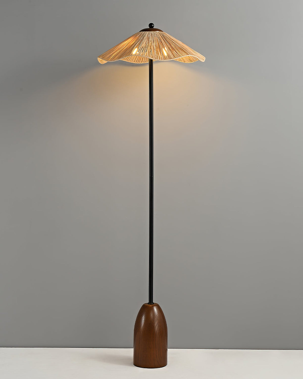 Raffa Raffia Shade Floor Lamp - view 27