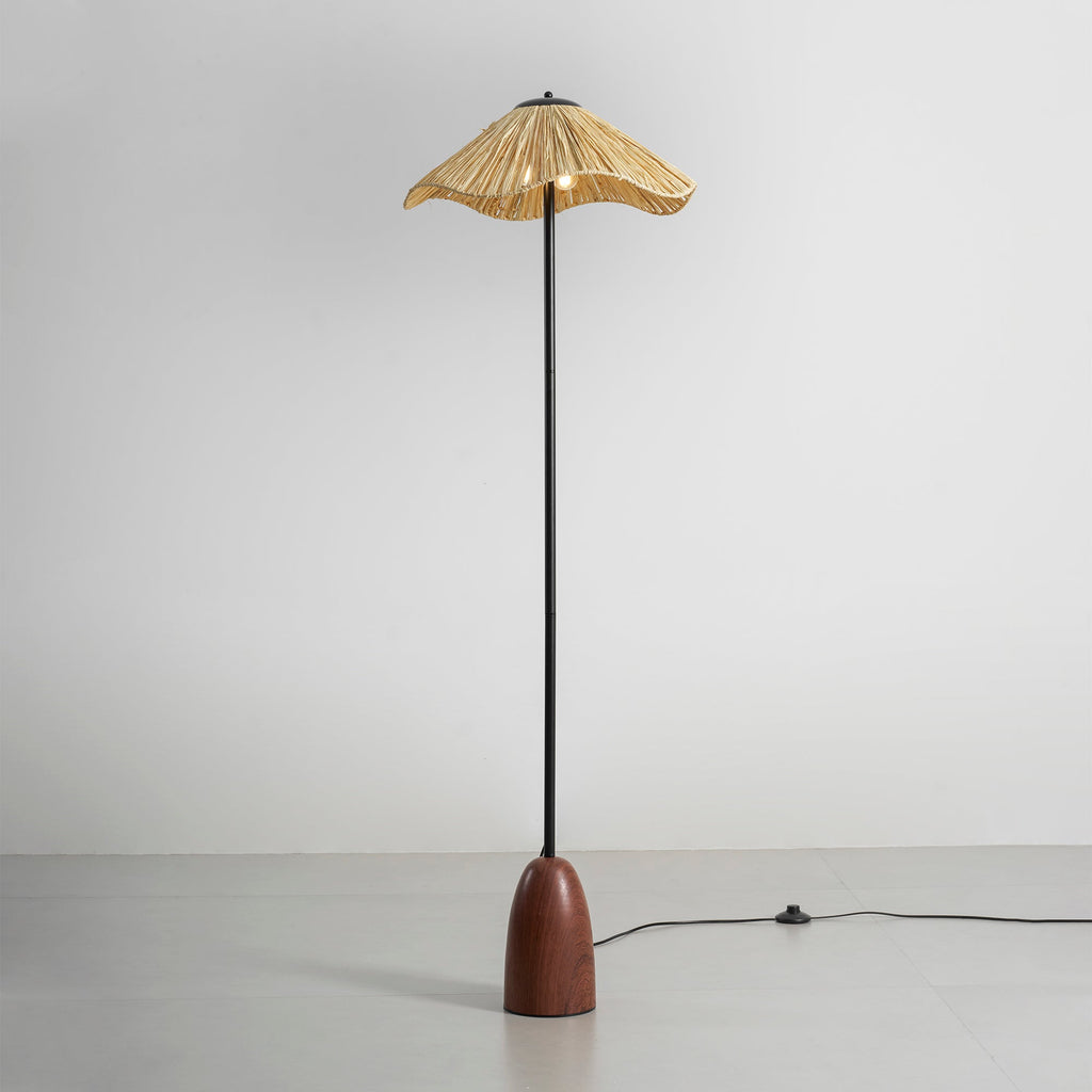 Raffa Raffia Shade Floor Lamp - view 29
