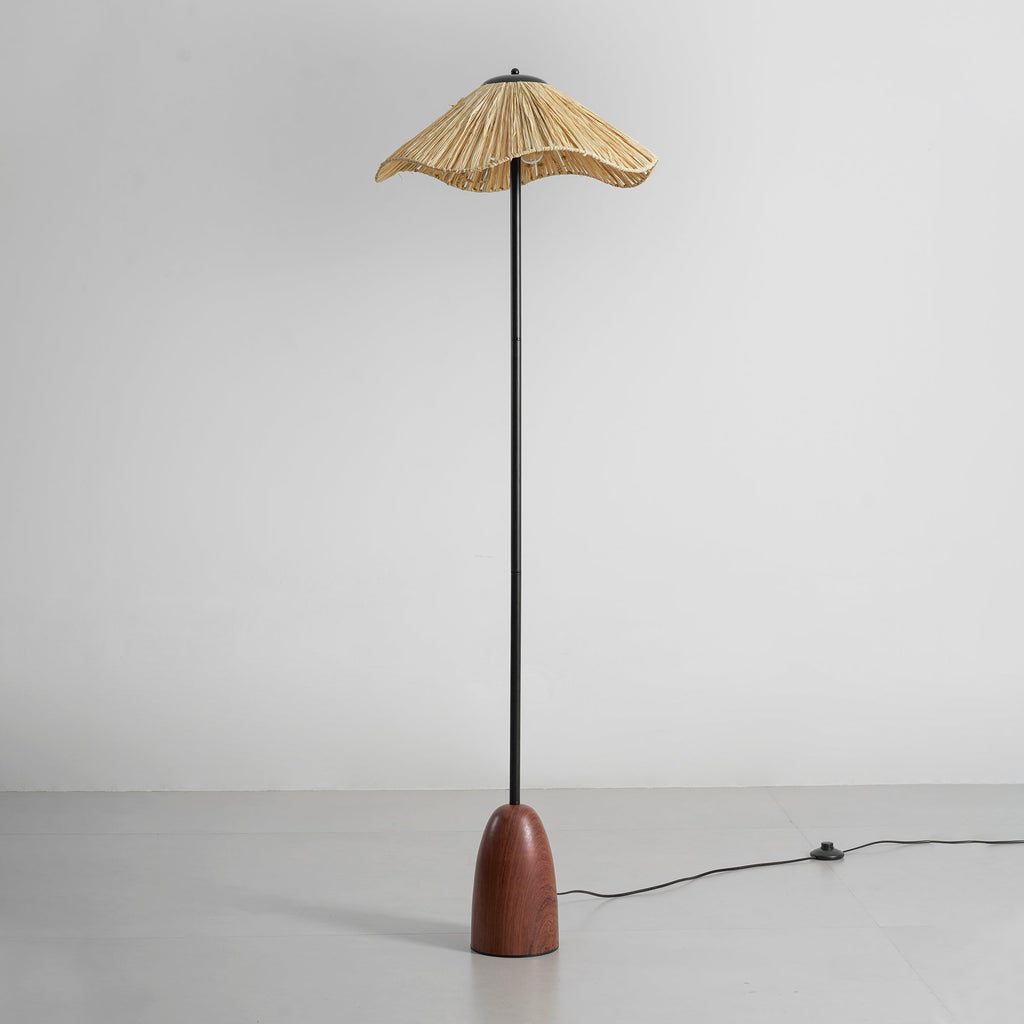 Raffa Raffia Shade Floor Lamp - view 30
