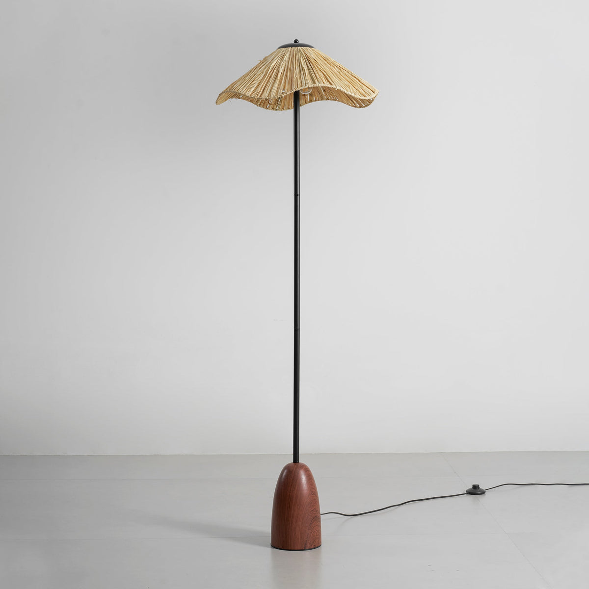Raffa Raffia Shade Floor Lamp - view 30
