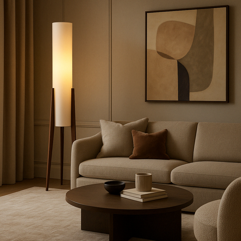 Solid Walnut Floor Lamp - view 03